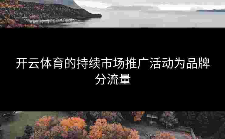 开云体育的持续市场推广活动为品牌分流量