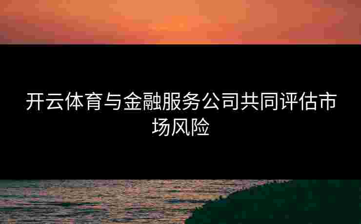 开云体育与金融服务公司共同评估市场风险