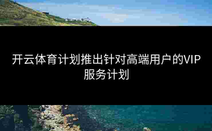开云体育计划推出针对高端用户的VIP服务计划