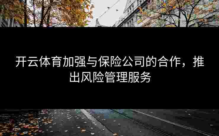 开云体育加强与保险公司的合作，推出风险管理服务