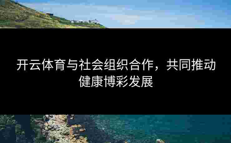 开云体育与社会组织合作，共同推动健康博彩发展